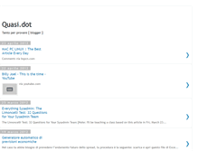 Tablet Screenshot of blogger.quasidot.com